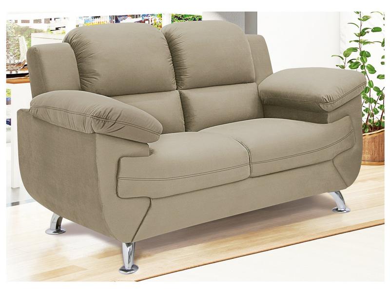 Sofá 2 Lugares Suede Spazium Linoforte - Sofá 2 Lugares - Magazine